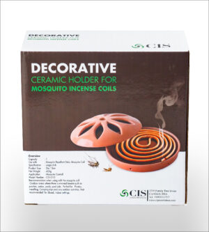 cis_decorative ceramic holder for mosquito incense coils